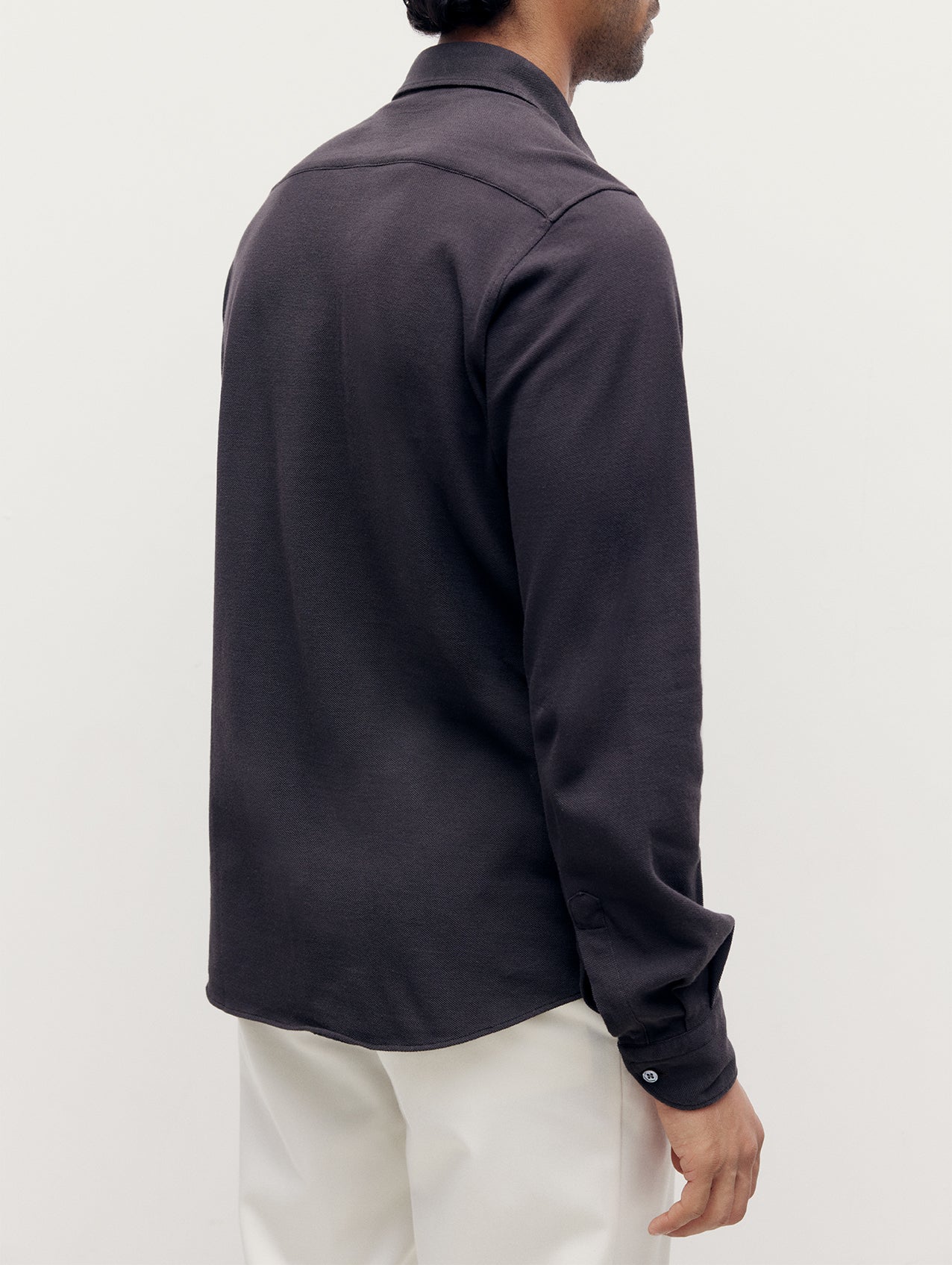 Brown Pique Richmond Shirt - Image 2