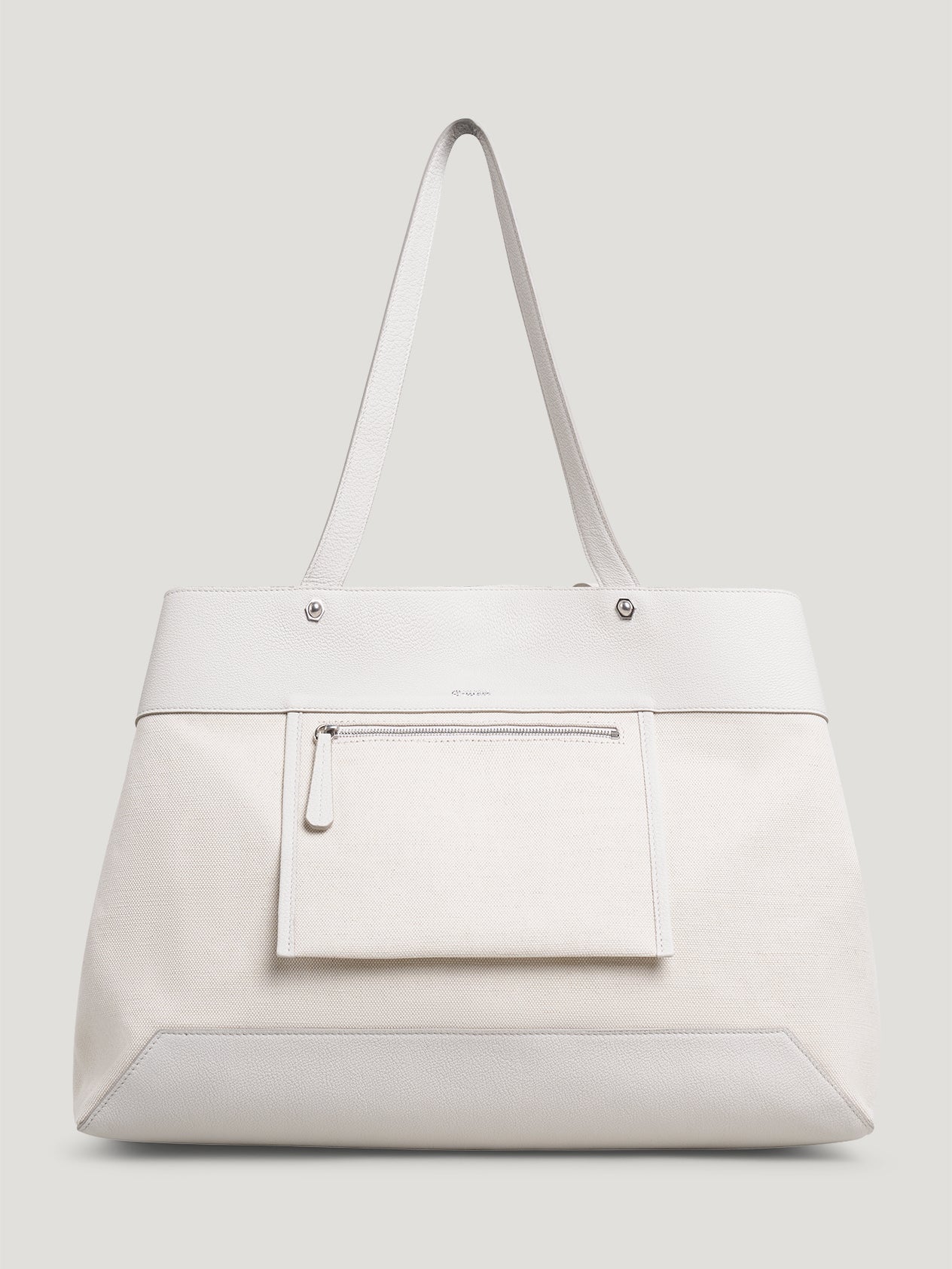 White Pocket Tote