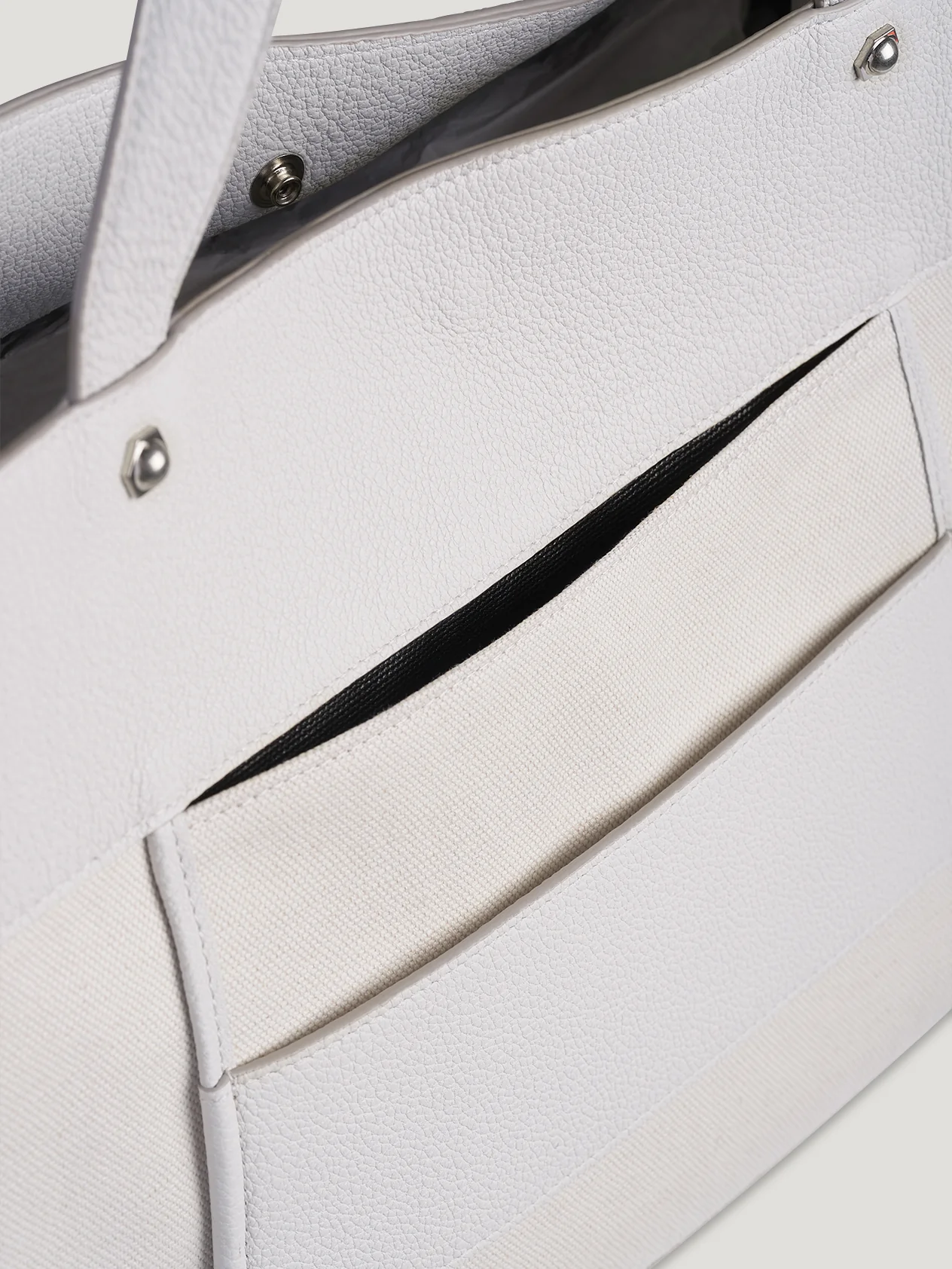 White Pocket Tote - Image 7