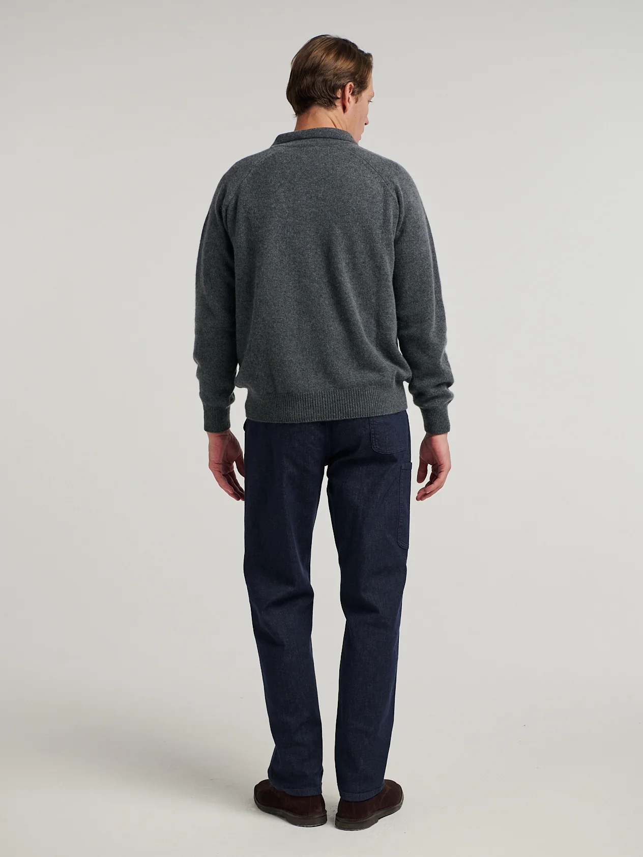 Grey Raglan Racing Polo - Image 10