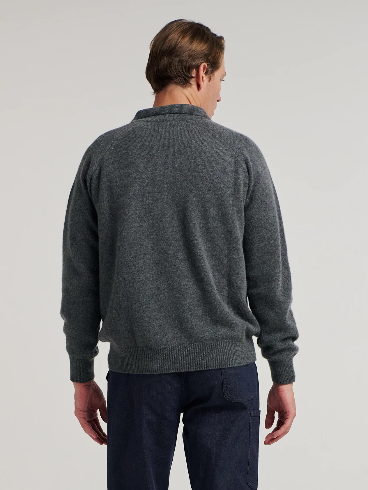 Grey Raglan Racing Polo - Image 6