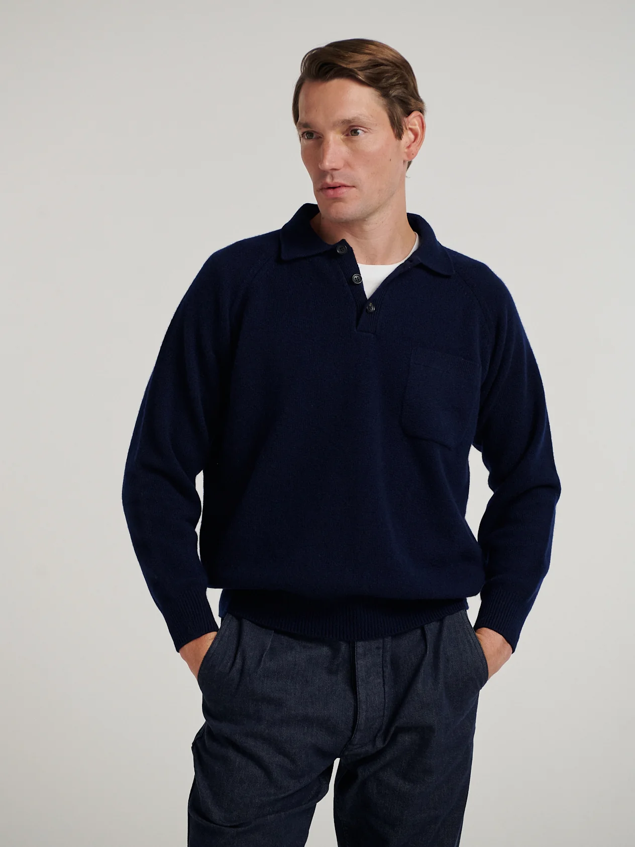Navy Raglan Racing Polo - Image 5