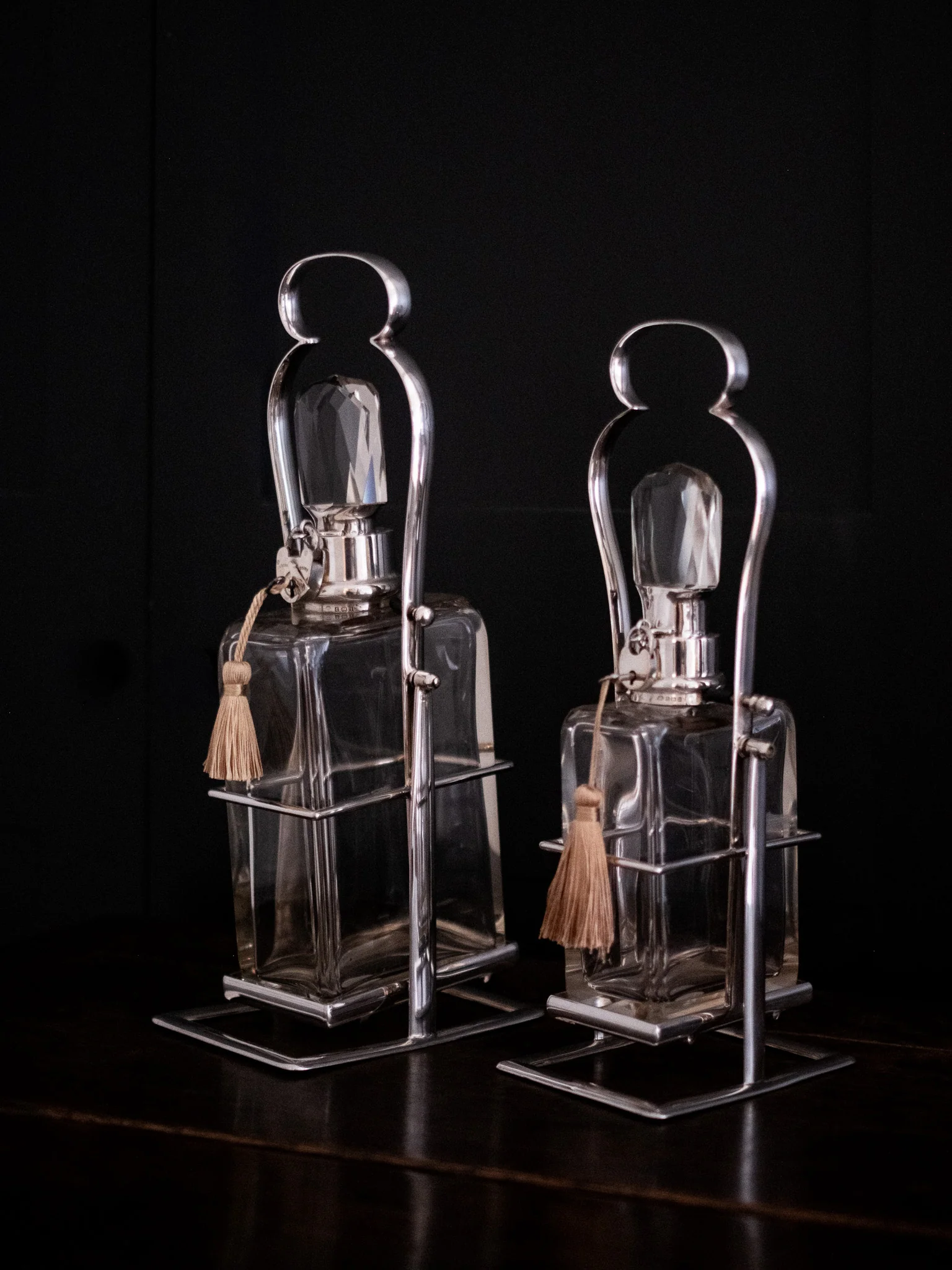 Rare Graduated Hukin & Heath Decanters - Image 6