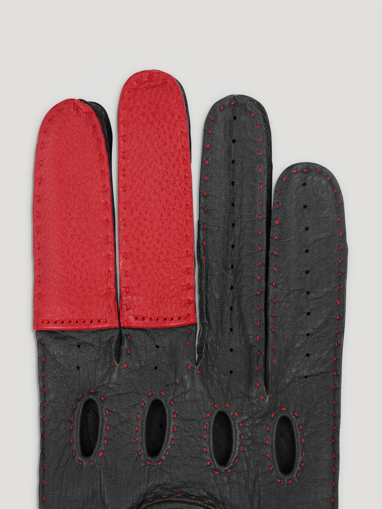 Black/Red Road Rage Gloves - Image 2