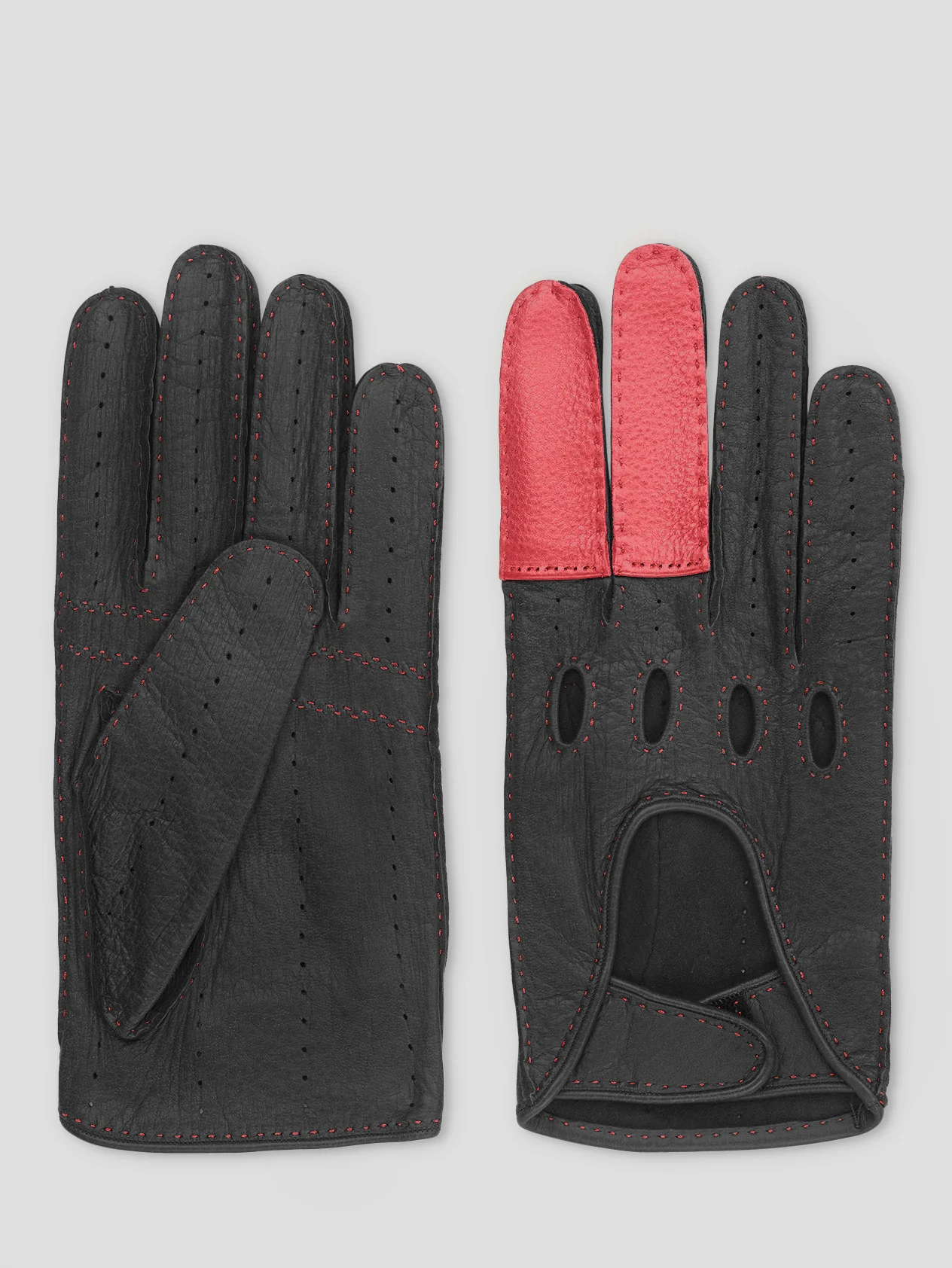 Black/Red Road Rage Gloves - Image 3