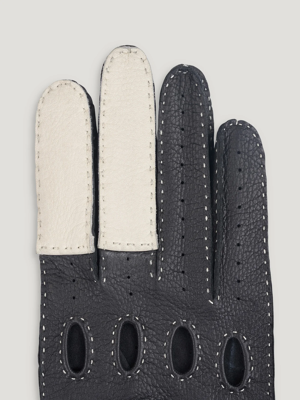 Black/White Road Rage Gloves - Image 5