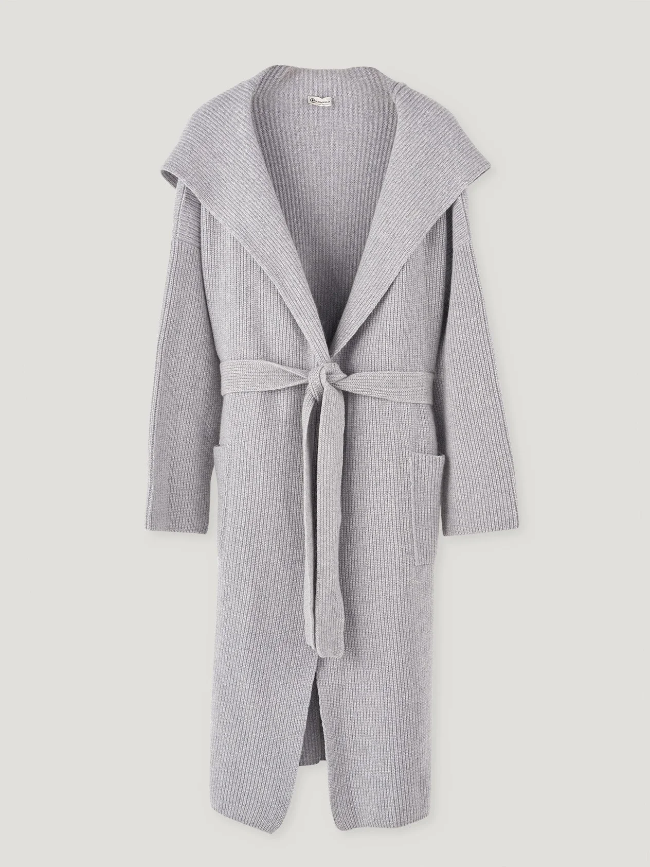 Light Grey Cashmere Robe de Chambre