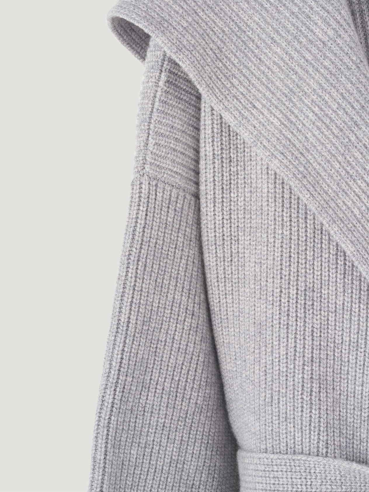 Light Grey Cashmere Robe de Chambre - Image 3