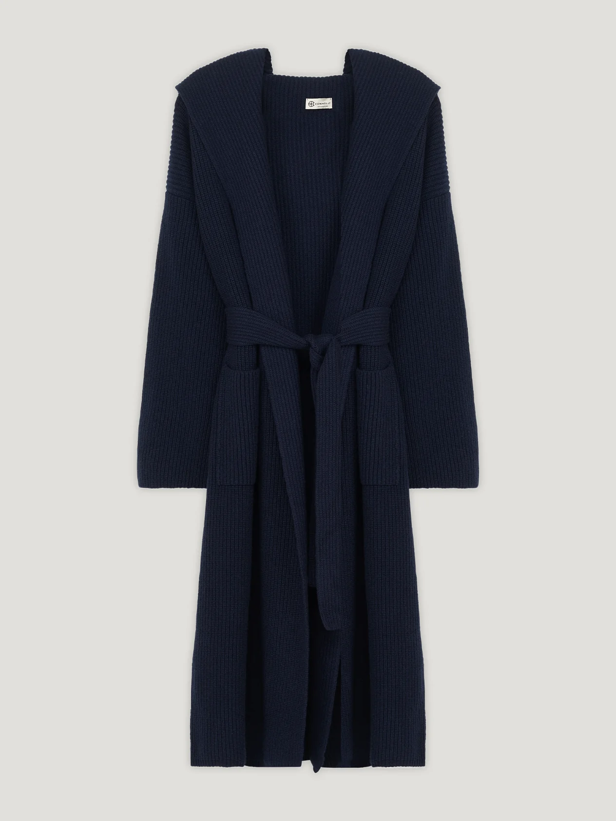 Navy Cashmere Robe de Chambre