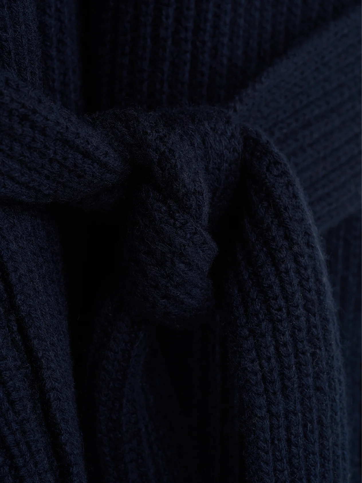Navy Cashmere Robe de Chambre - Image 4