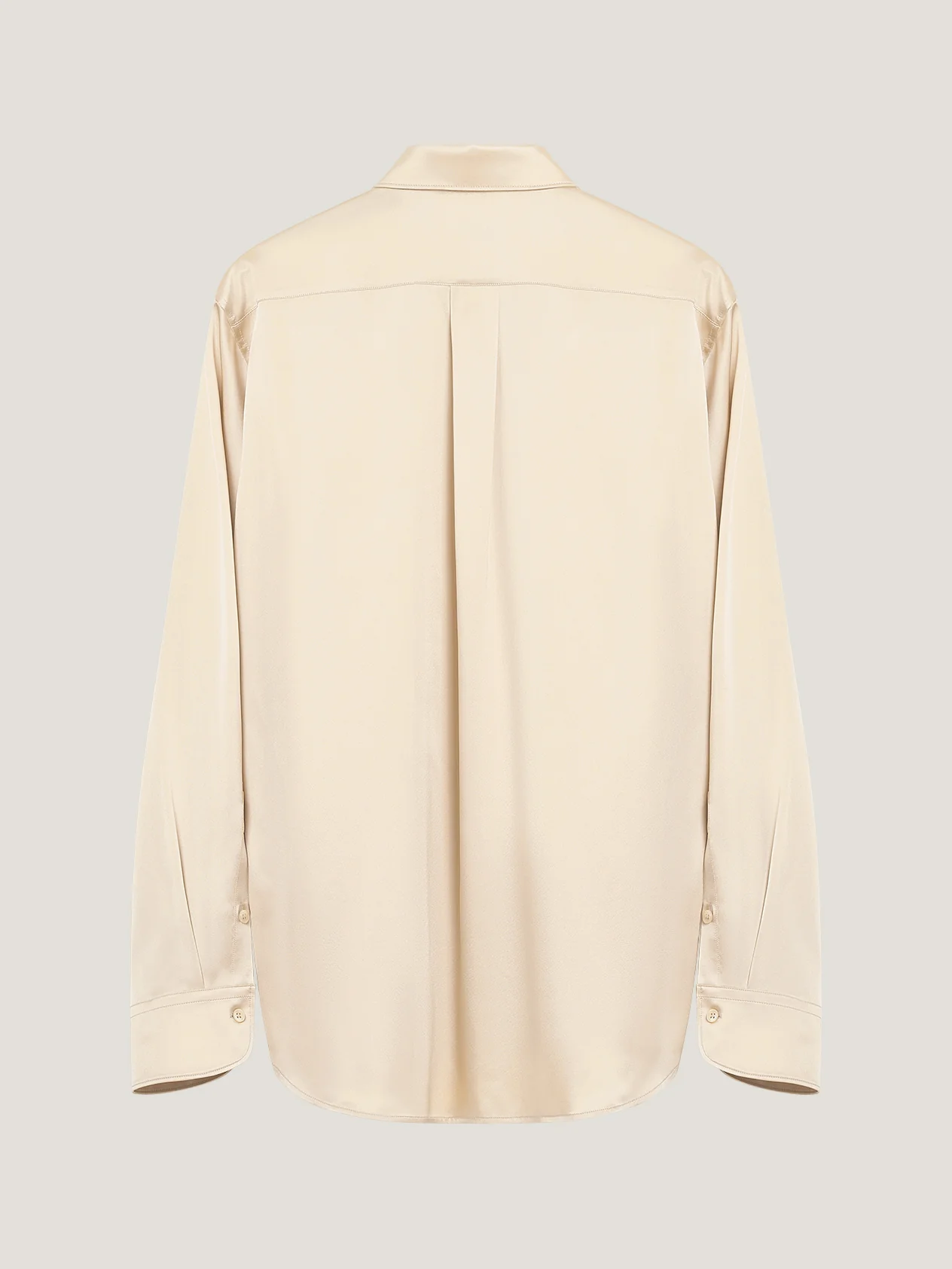 Pearl Satin Loose Fit Single Cuff Shirt - Image 2