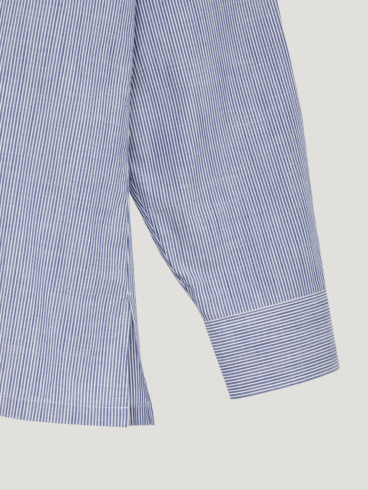Blue Single Cuff Shirt - Image 3