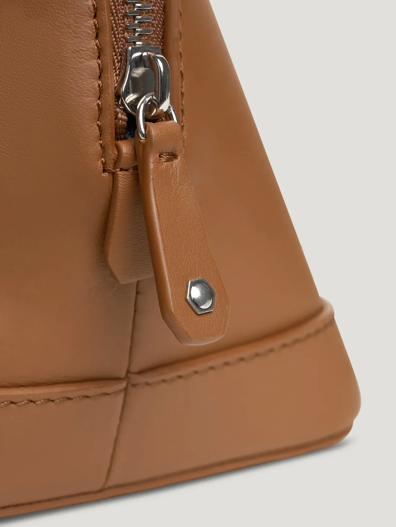 Dark Tan Small Washbag - Image 4