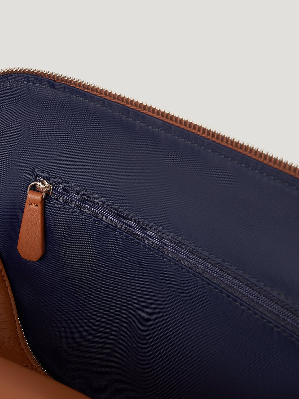 Dark Tan Small Washbag - Image 5
