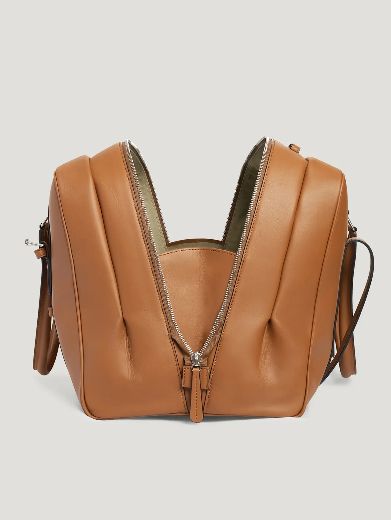 Dark Tan Sports Grip Bag with Badges - Image 5