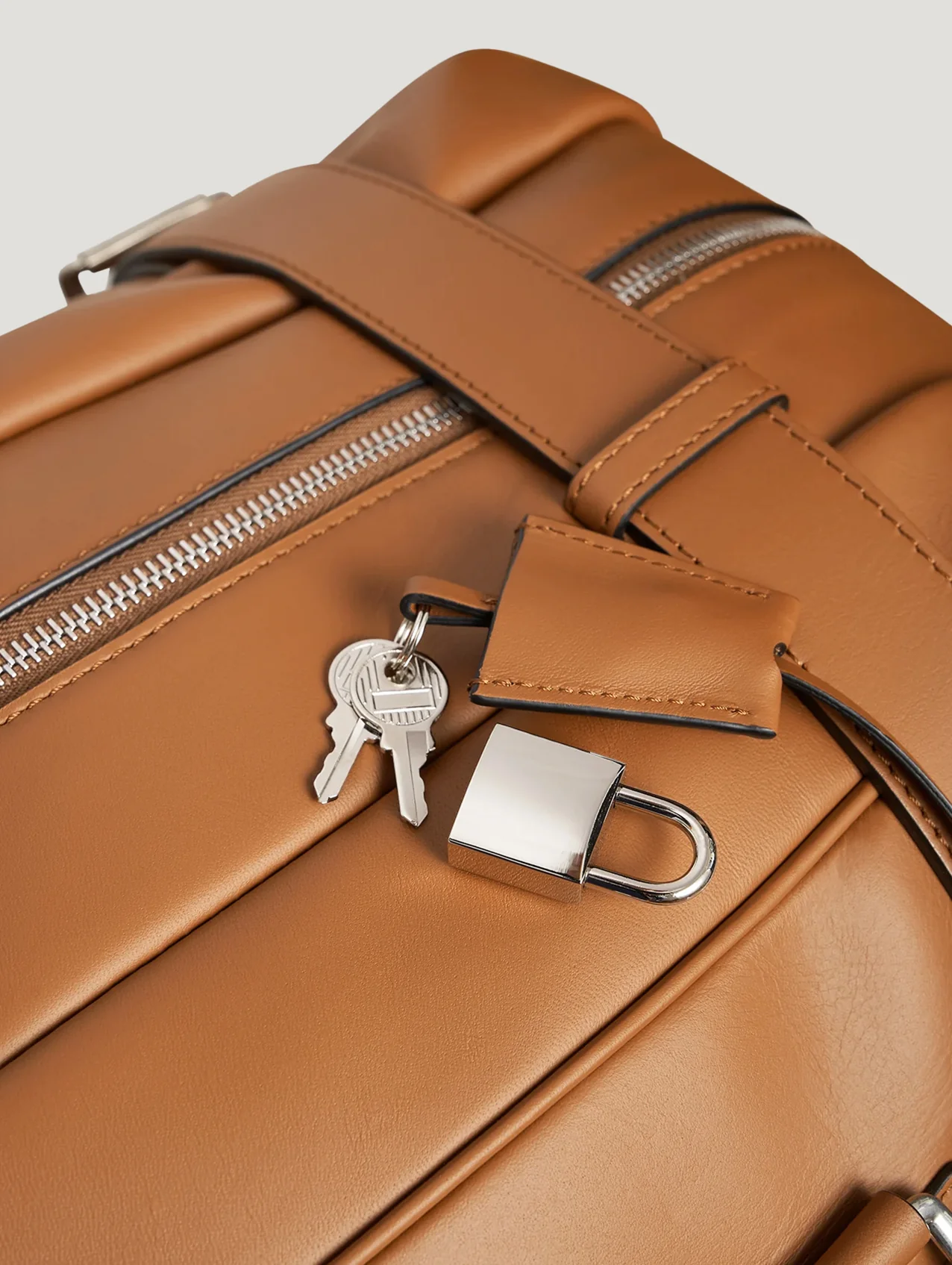 Dark Tan Sports Grip Bag with Badges - Image 7