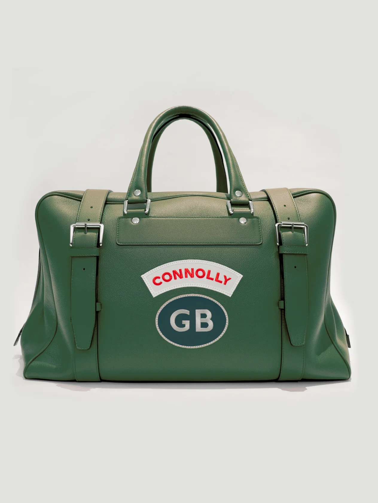 Green Sports Grip Bag with Badges