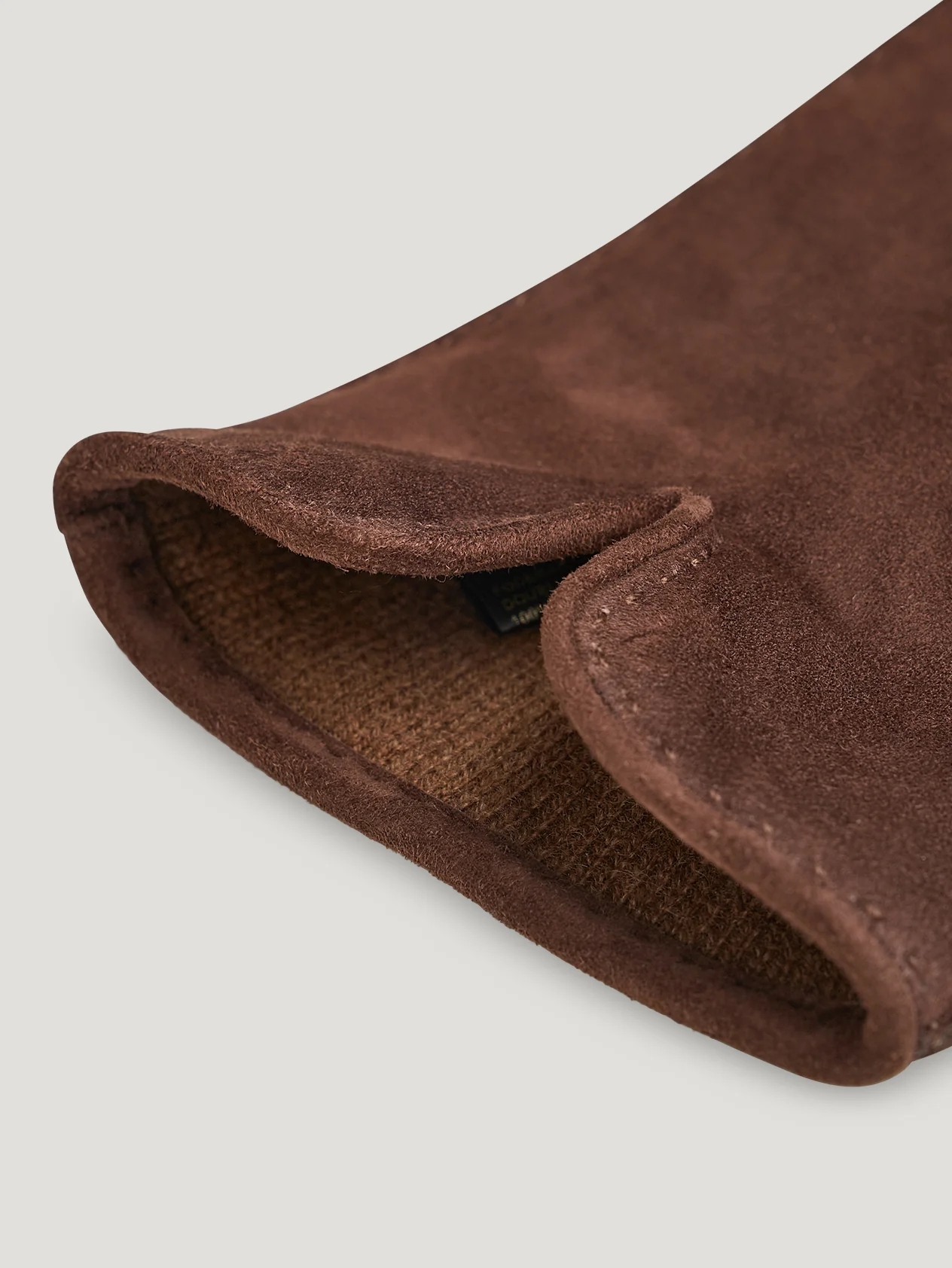Chestnut Suede Cashmere Lined Glove - Image 2