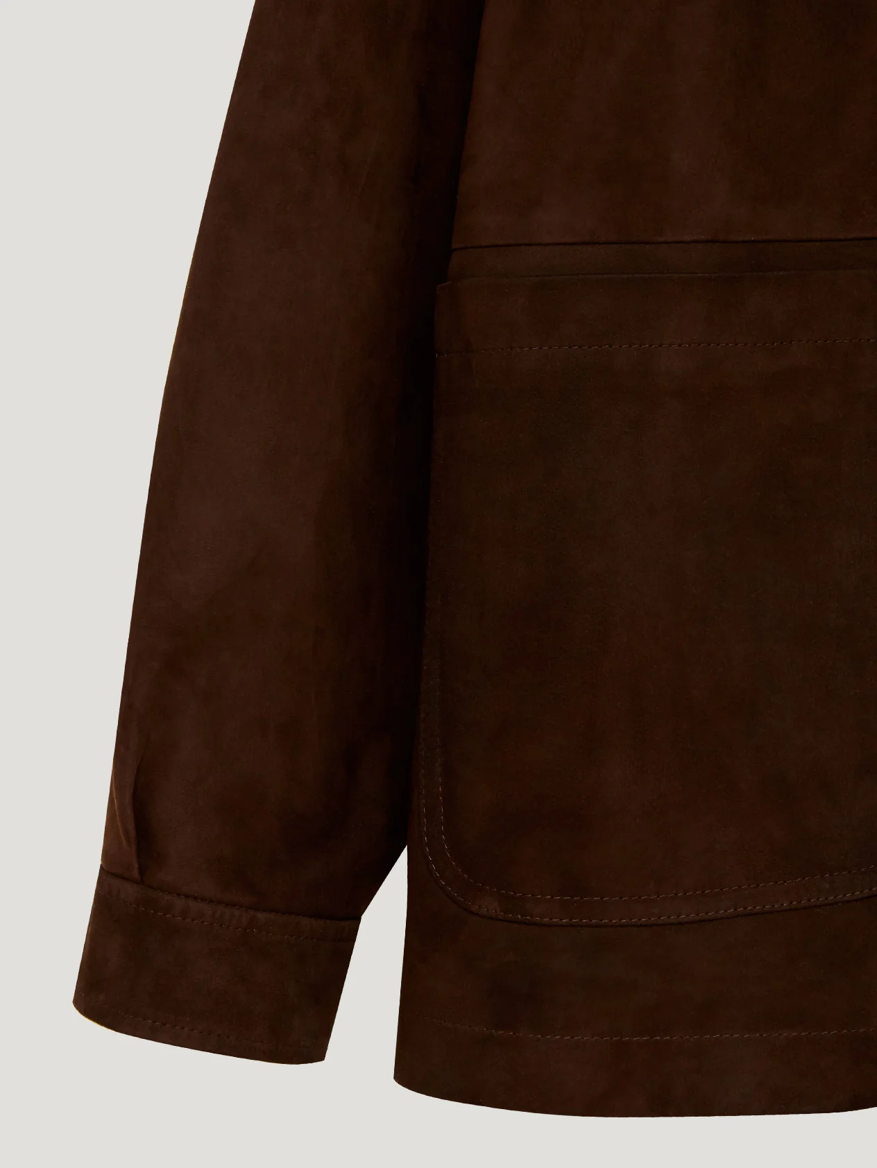 Brown Suede Overshirt - Image 10