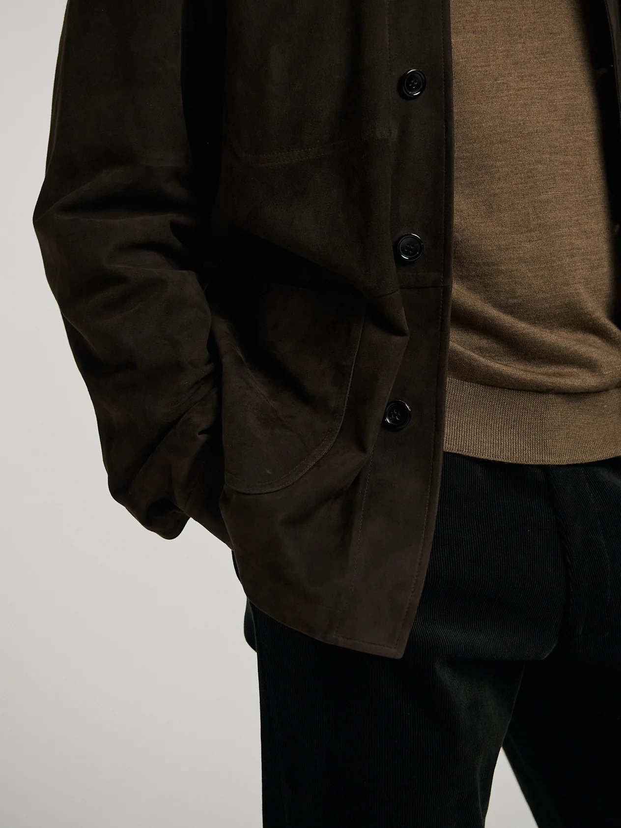 Brown Suede Overshirt - Image 7
