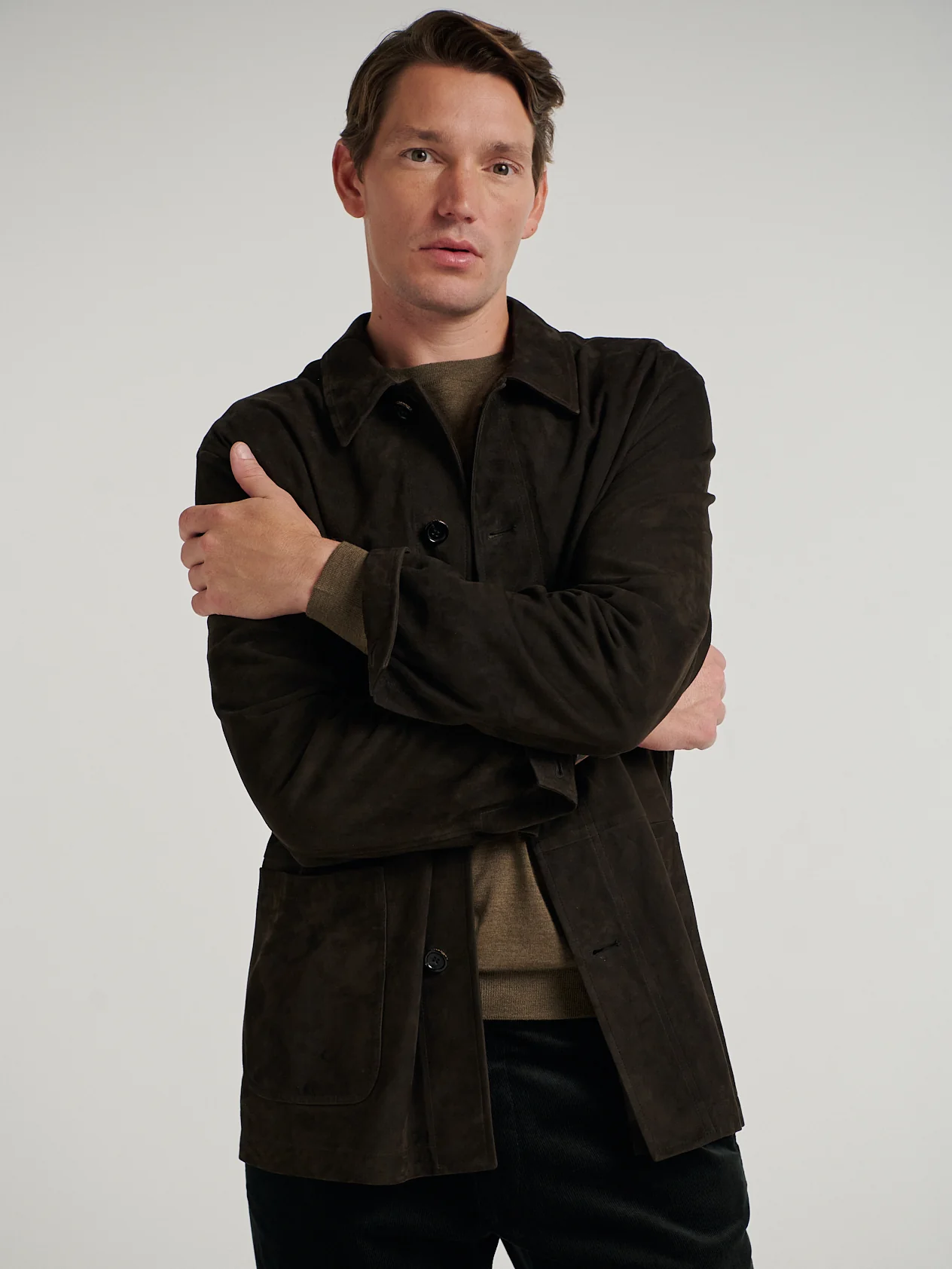 Brown Suede Overshirt - Image 8
