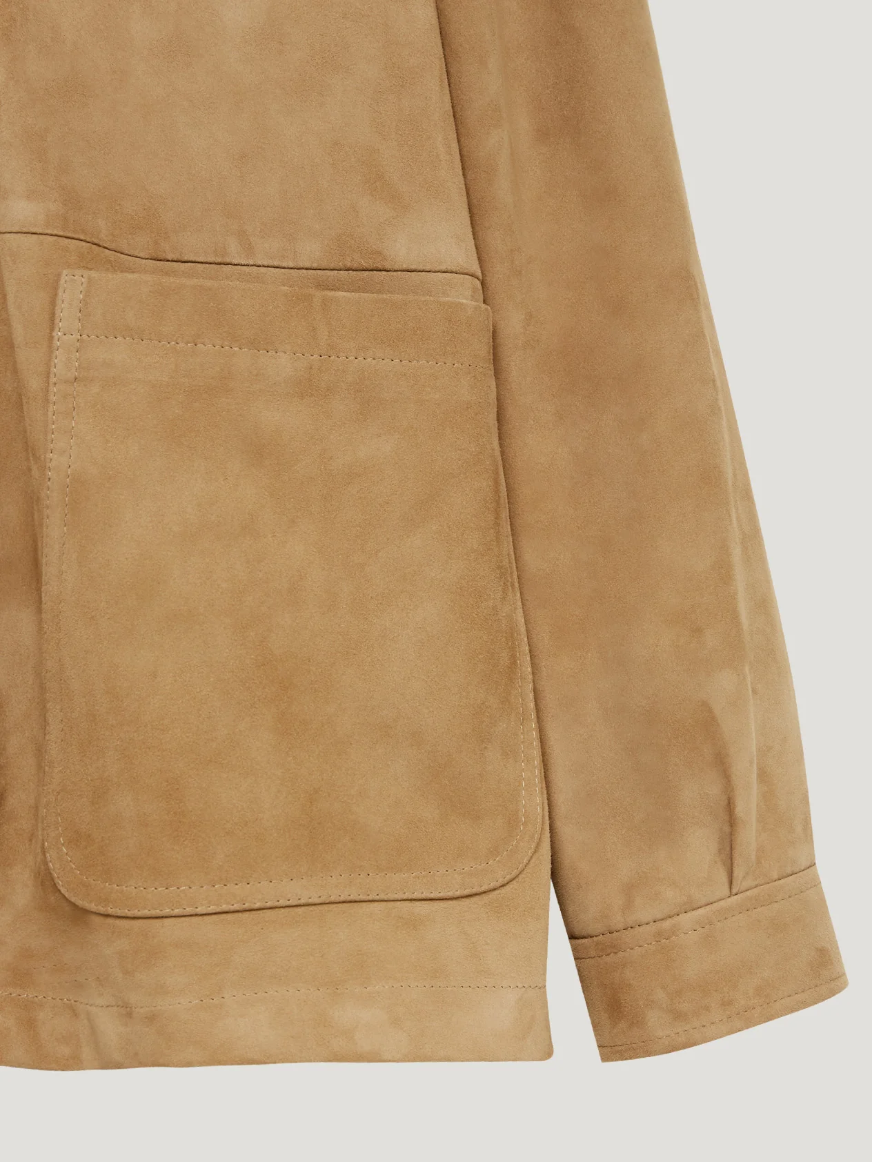 Stone Suede Overshirt - Image 5
