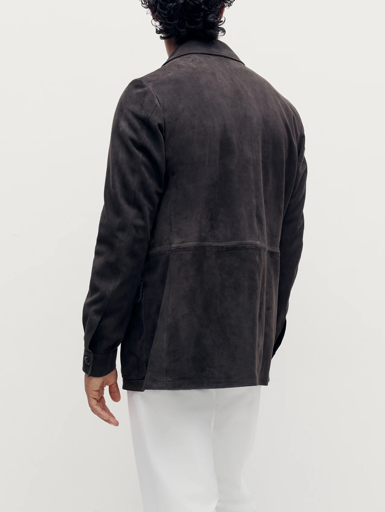 Brown Suede Safari Jacket - Image 6