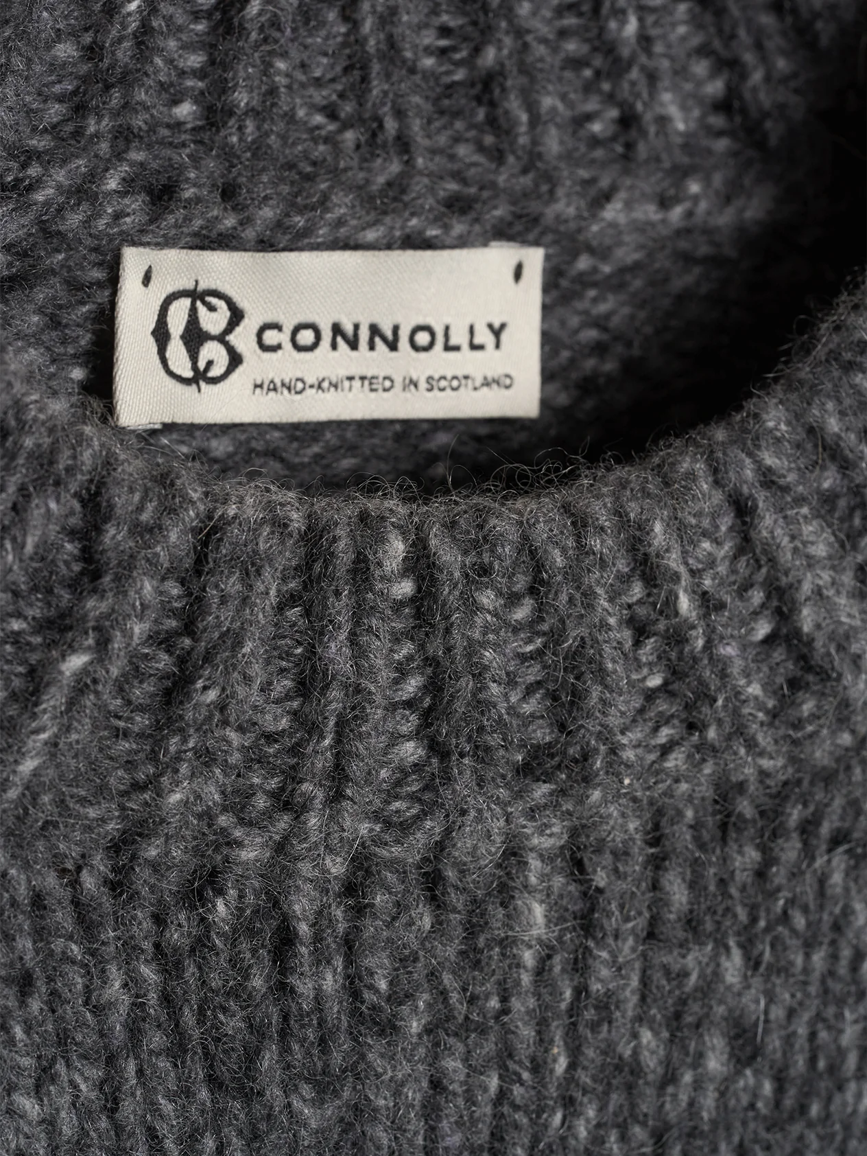 Grey Super Luxe Cashmere Crewneck - Image 2