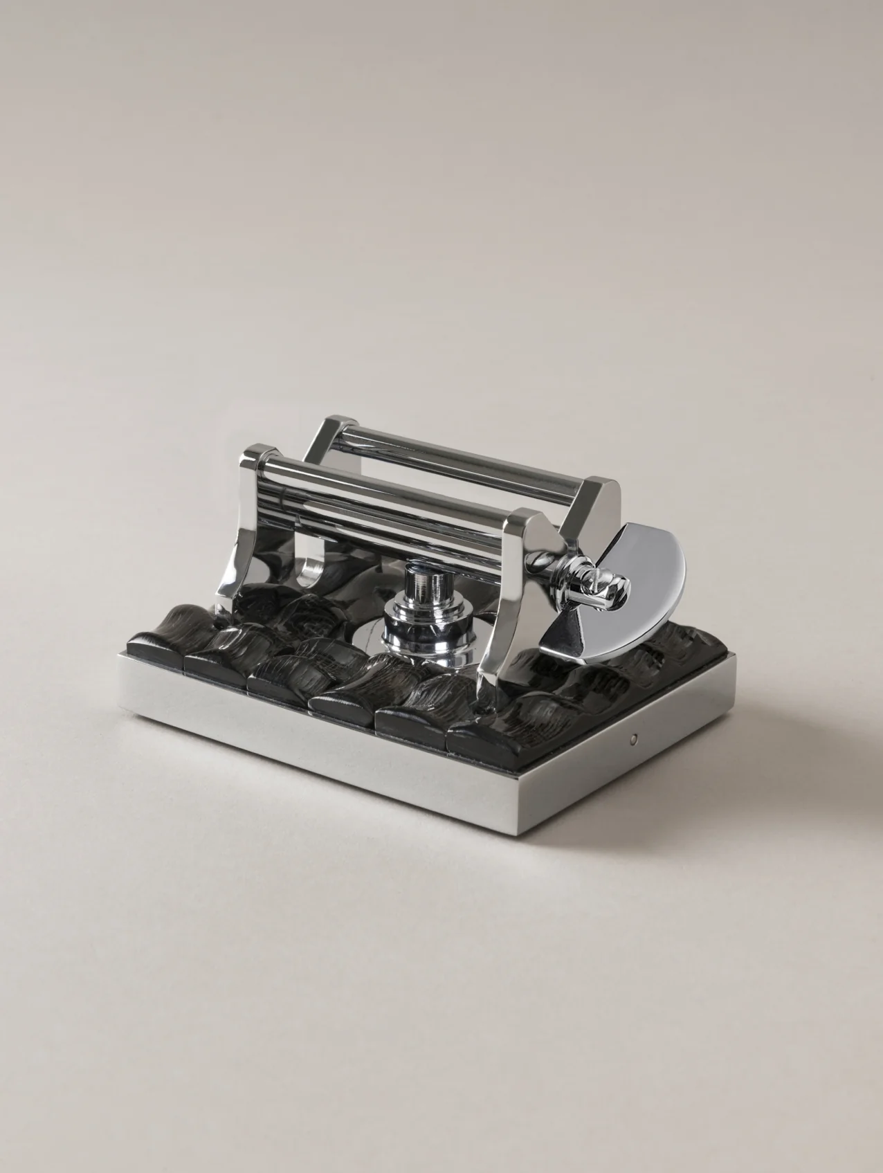 Chrome and Oryx Toothpaste Squeezer