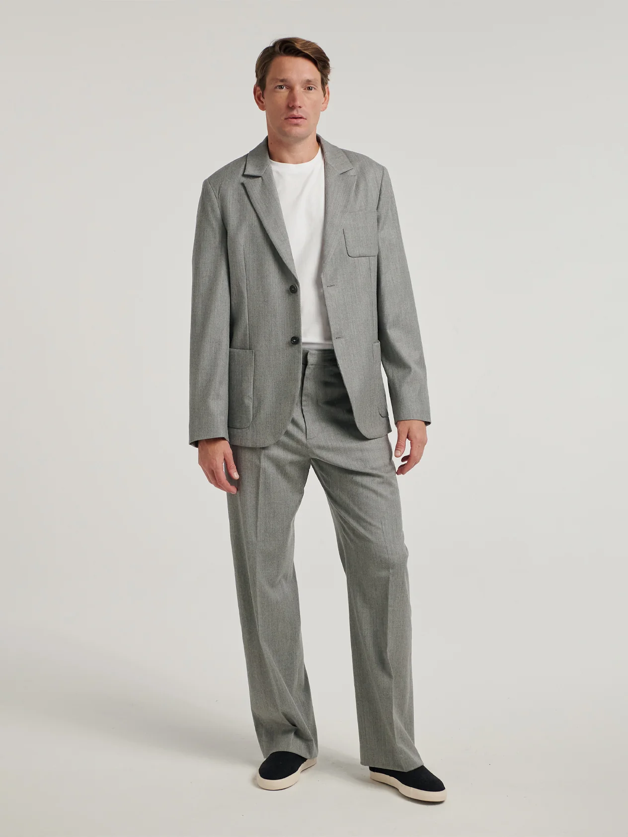 Light Grey Travel Trousers - Image 2