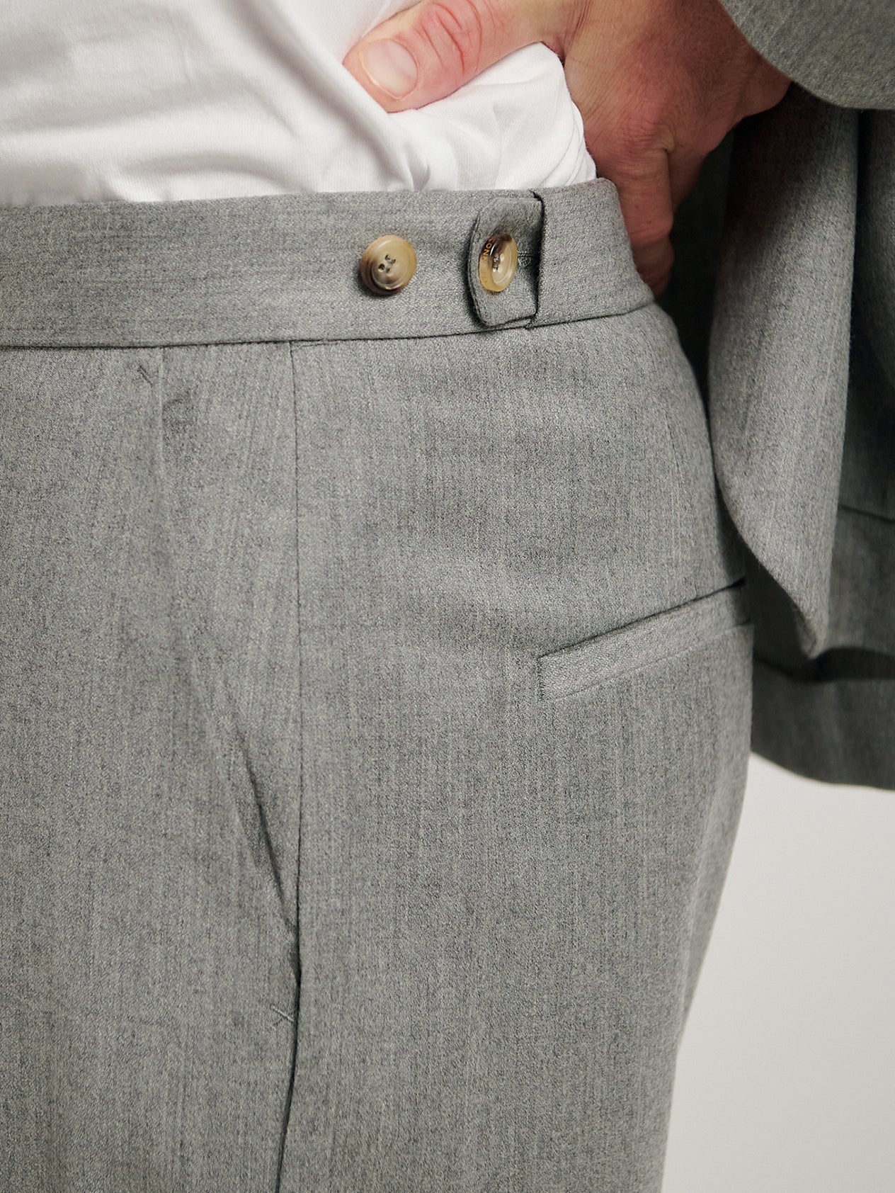 Light Grey Travel Trousers - Image 5