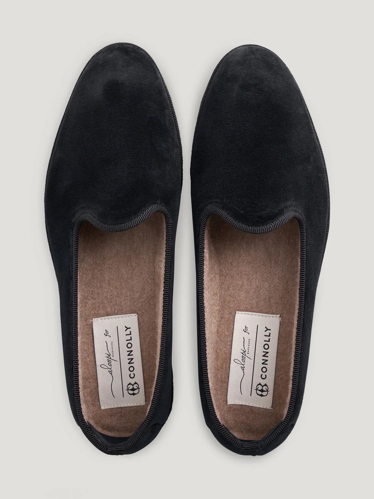 Black Velvet Slippers - Image 3