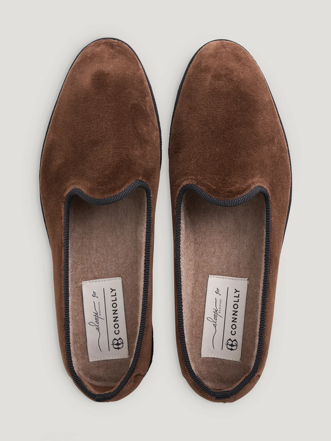 Brown Velvet Slippers - Image 3