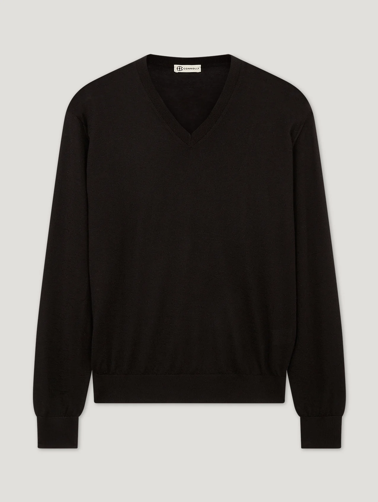 Black Voile D'or V-Neck
