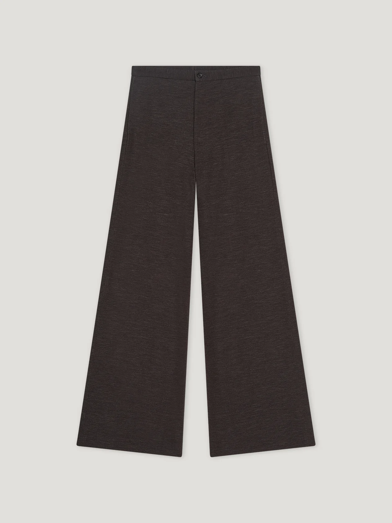 Brown/Grey Wide Leg Jersey Trouser