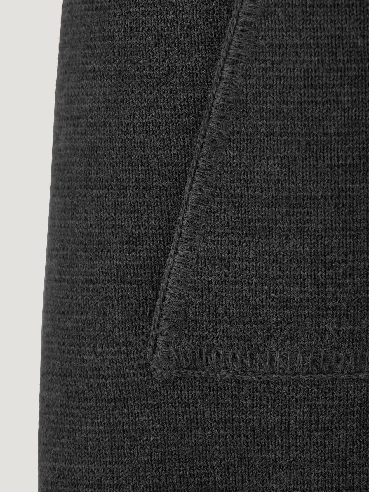 Anthracite Wool Drop Back Car Vest - Image 2