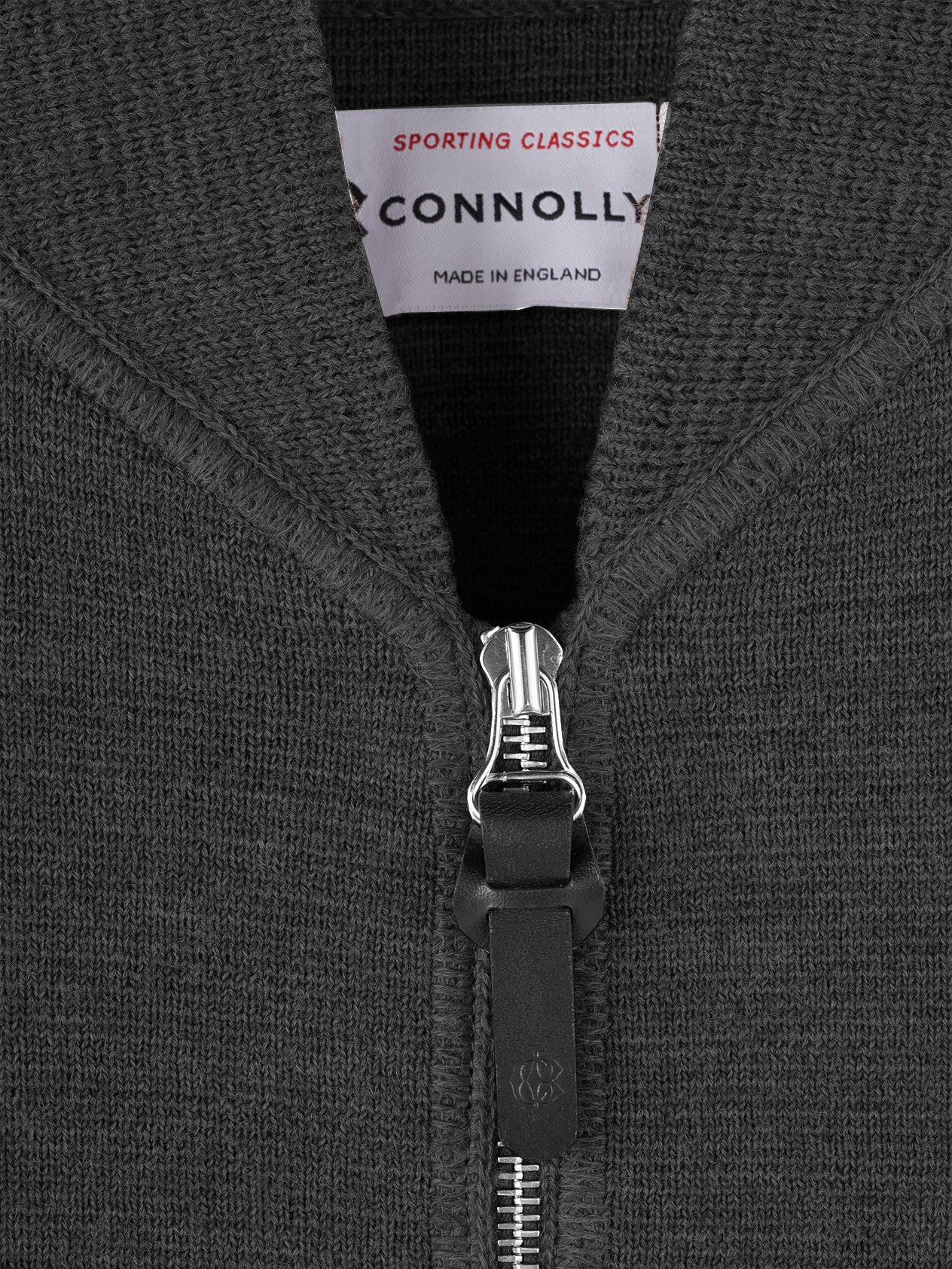 Anthracite Wool Drop Back Car Vest - Image 3