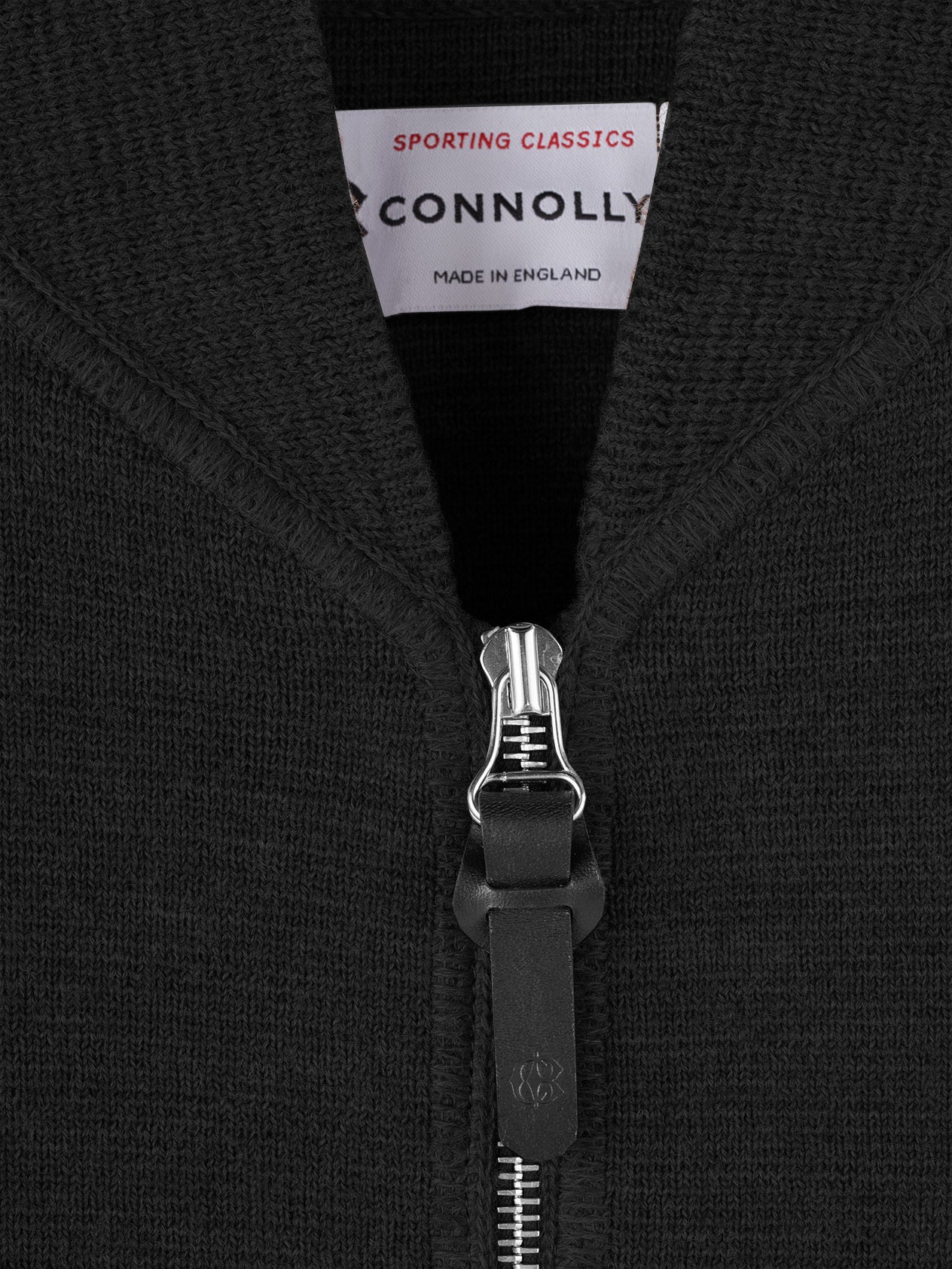 Black Wool Drop Back Car Vest - Image 2